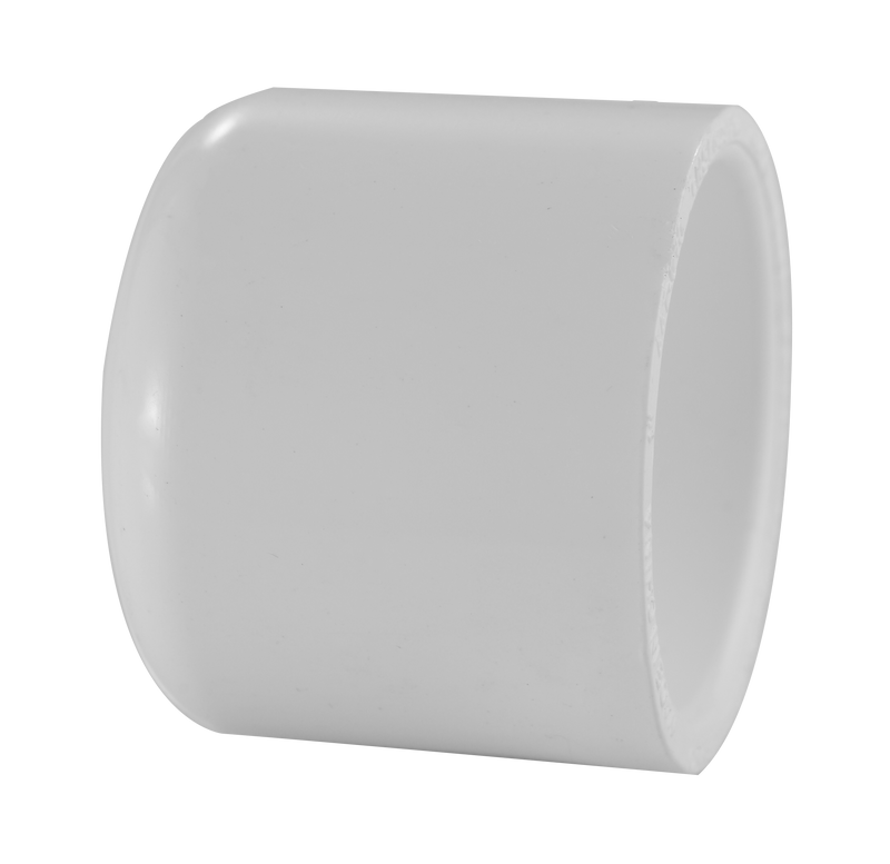 447 Series PVC Pipe Fitting - Cap - Schedule 40 (White) - 12" (SOC) / High-Flow Capacity/Plumbing (447-120)