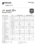 Goulds Pump J5 / J5H / J5S / J5SH Jet Pump Rebuild Kit - Goulds OEM Seals - Impeller - Diffuser / Guidevane