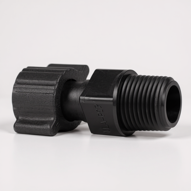 1/2" PVC to 1/2" Poly Tubing