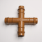 Netafim 17mm Barbed Techline Insert Cross - Compatible with 1/2" Drip Line Tubing - 32500-006340