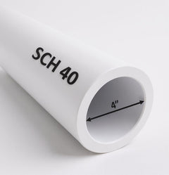 4" Schedule 40 PVC Pipe – Custom Cut Lengths (1FT to 8FT)