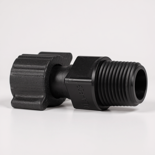 1/2" PVC to 1/2" Poly Tubing
