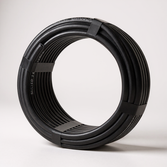 30' blk 1/4"  vinyl