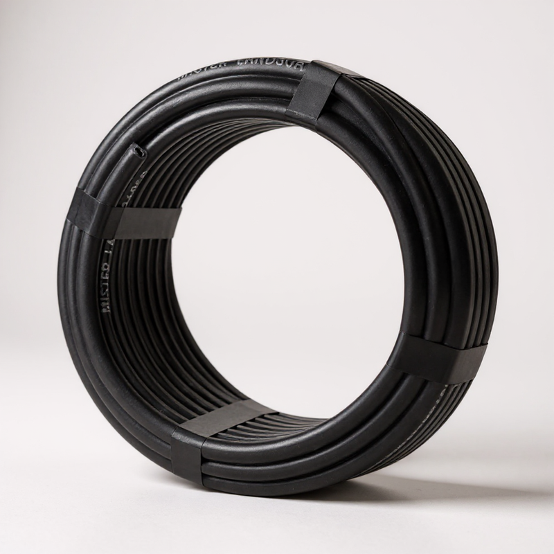 30' blk 1/4"  vinyl